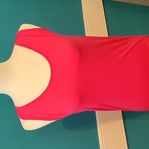 Zenana Scoop Neck Seamless Tank Hot Pink 1x/2x